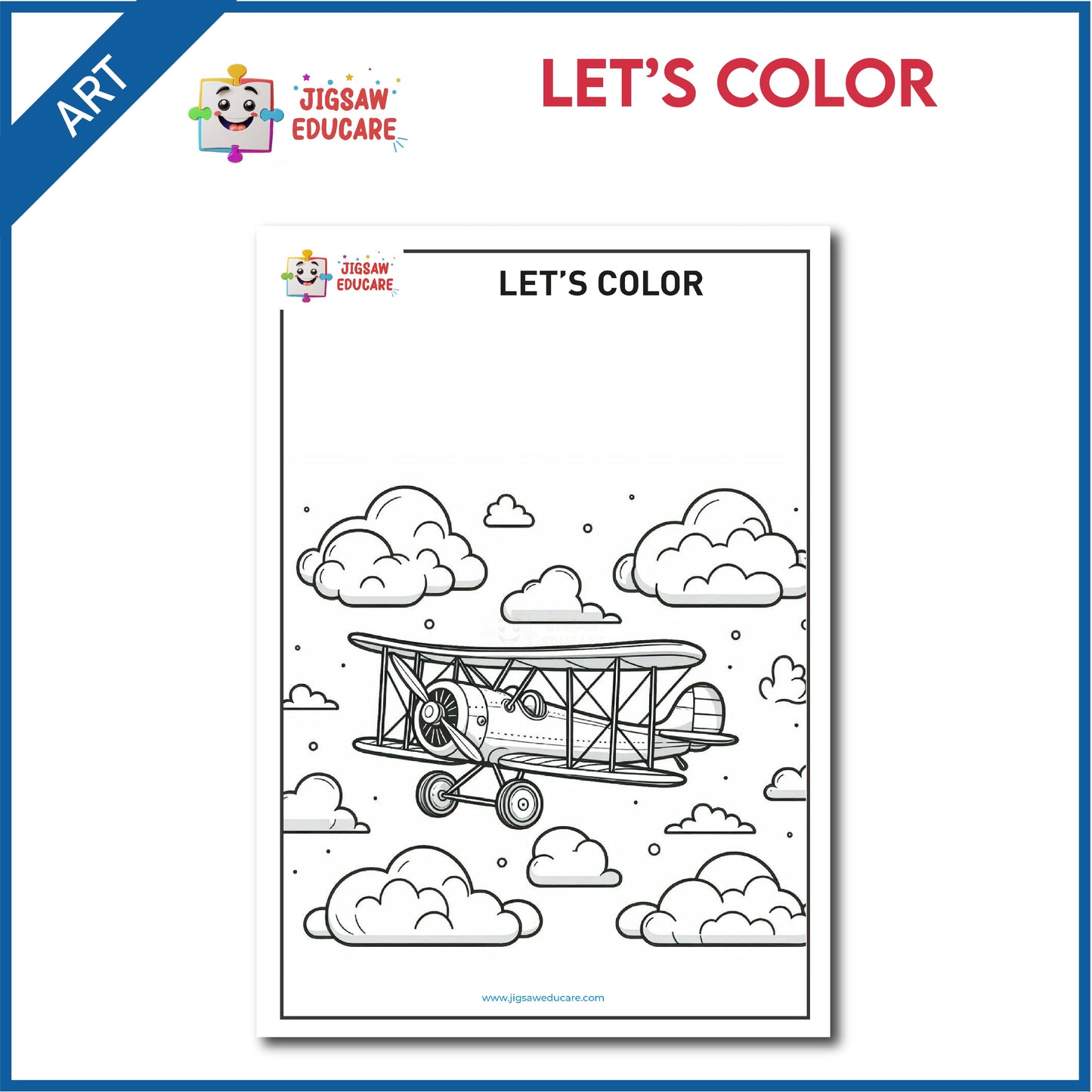 LET'S COLOR - BIPLANE *