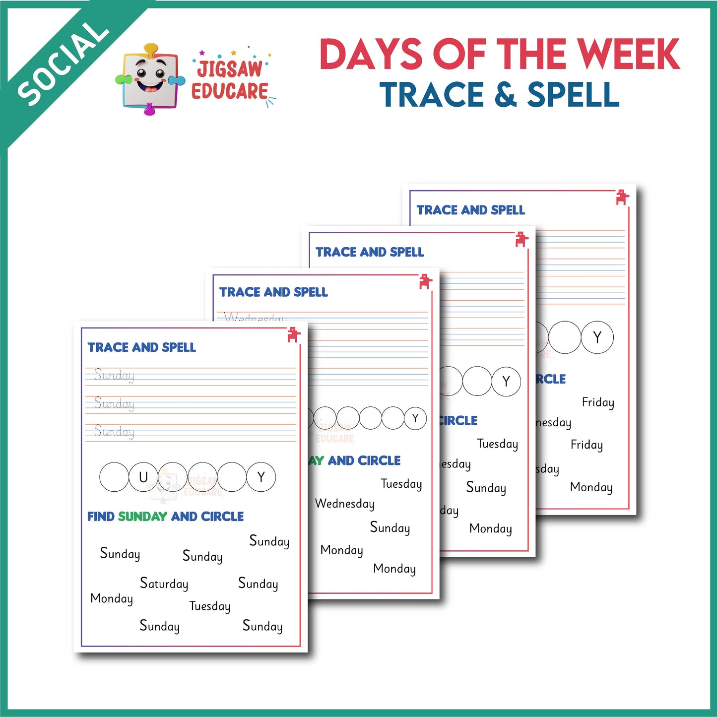 DAYS OF THE WEEK_TRACE &SPELL *