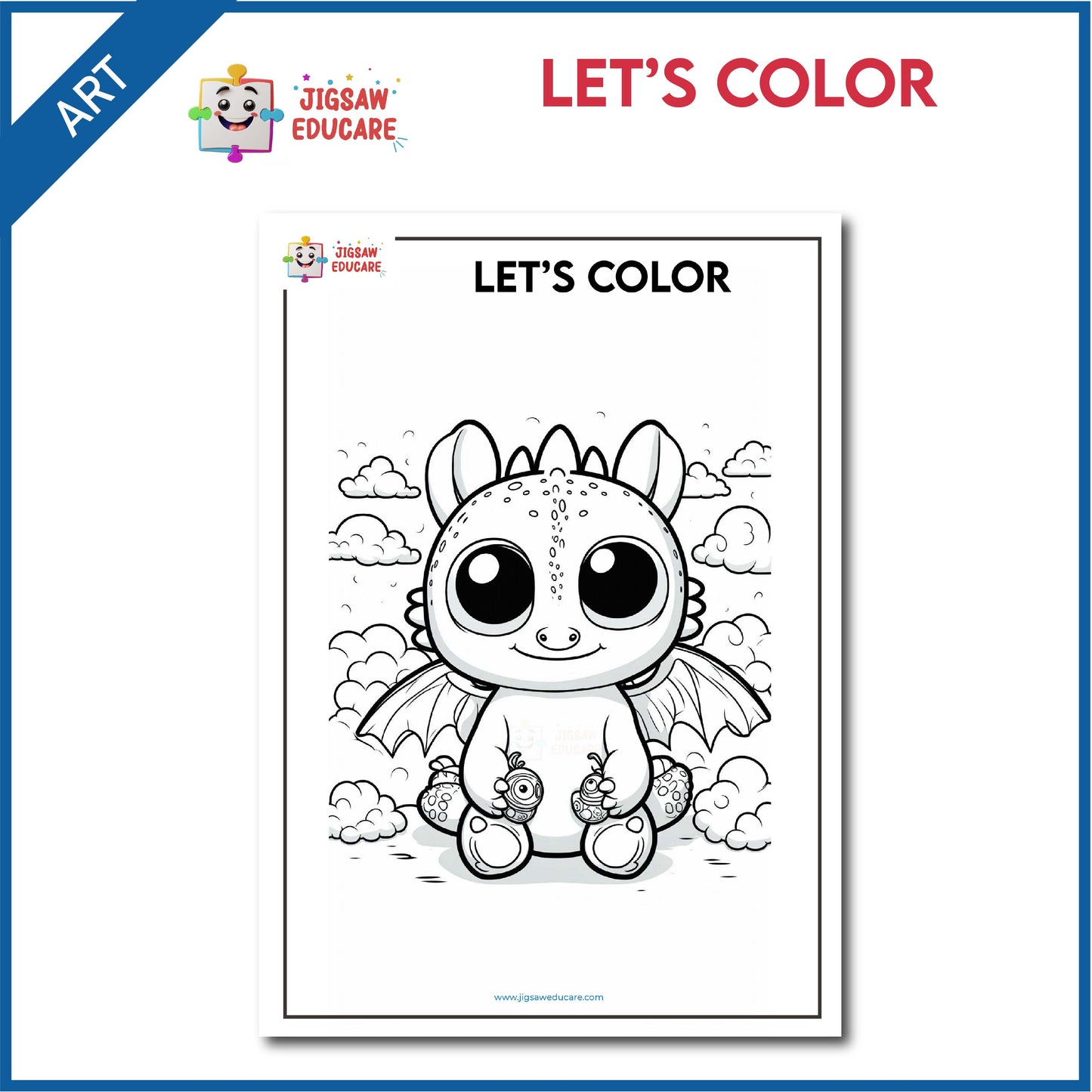 LET'S COLOR - DRAGON *