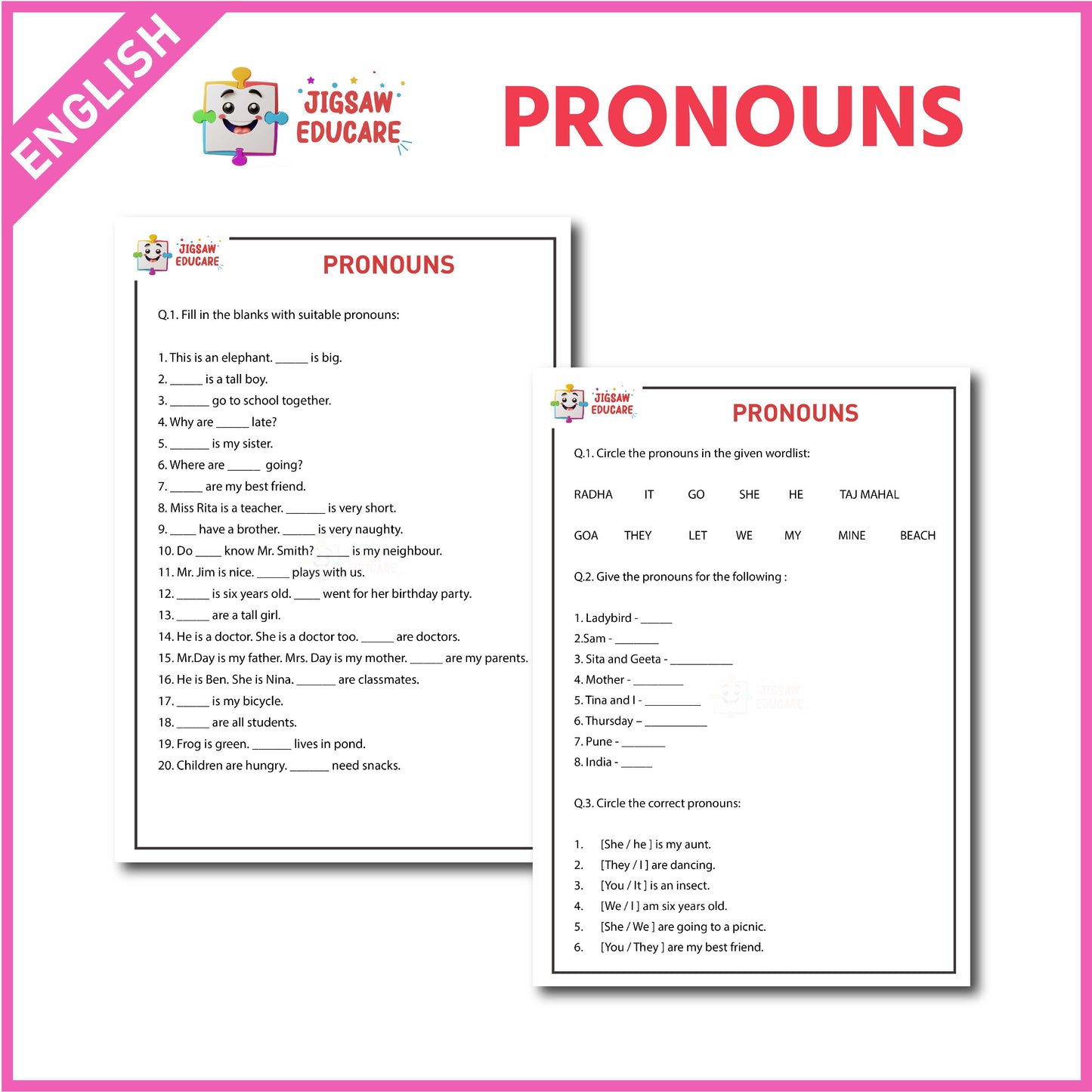 PRONOUNS *