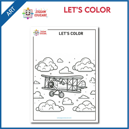 LET'S COLOR - BIPLANE *