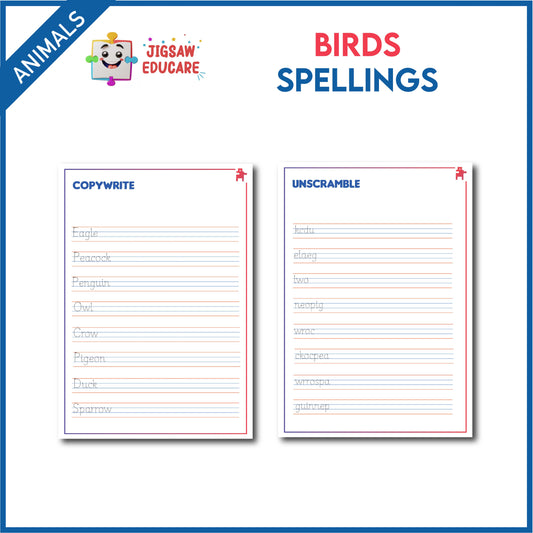 BIRDS_COPYWRITING and UNSCRAMBLE *