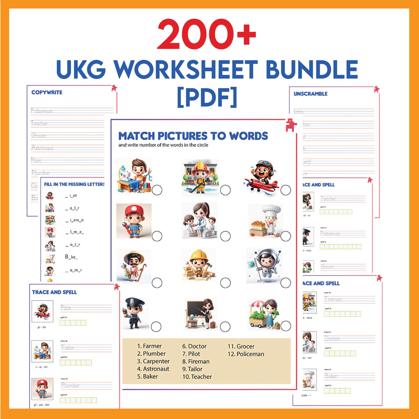 UKG WORKSHEET BUNDLE [PDF]