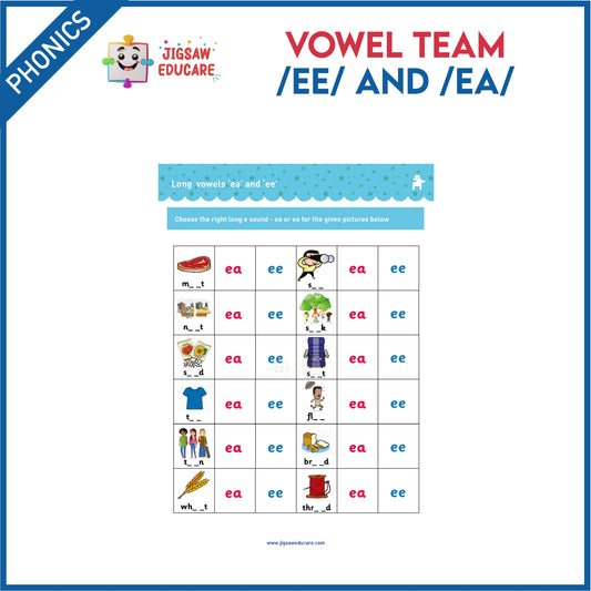 VOWEL TEAMS-ea and ee *